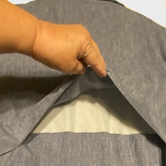 Magellan Big Tall Shirt Men 4X Fish Golf Short Sleeve Moisture Wick Blue-Gray - Picture 8 of 16